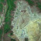Capitol Reef Canyonlands National Parks Utah Satellite Image by Jim Plaxco