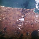 Casablanca Mohammedia Morocco Satellite Image by Jim Plaxco