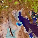 Great Salt Lake Utah Satellite Image by Jim Plaxco