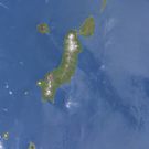 Kuril Island Chain Volcanic Islands Satellite Image by Jim Plaxco