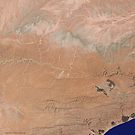 Satellite image Southeast Yemen by Jim Plaxco