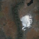 Spaceport America and White Sands New Mexico Satellite Image by Jim Plaxco