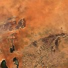 Timbuktu Niger River Mali Satellite Image by Jim Plaxco
