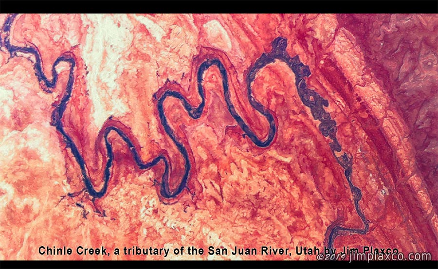Earth as art presentation - Chinle Creek Utah Digital Art