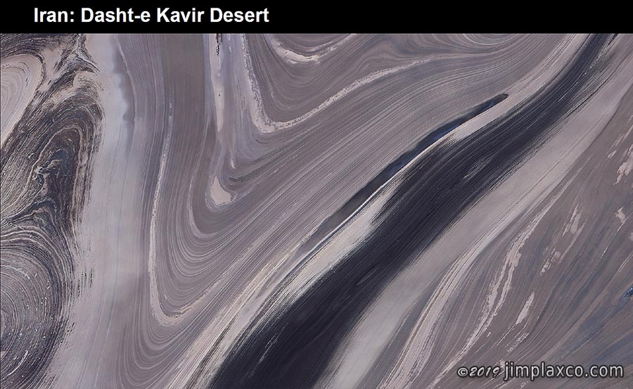 Earth as art presentation - Dasht-e Kavir Desert, Iran 