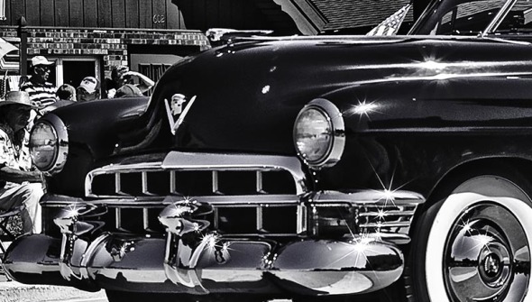 Classic Car in black and white